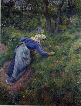 卡米耶 畢沙羅 Peasant Gathering Grass 卡米耶 畢沙羅 Peasant Gathering Grass